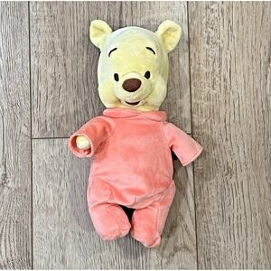 Disney Winnie‎ The Pooh Plush Disney Babies Bear Stuffed Animal 12"  Pajamas